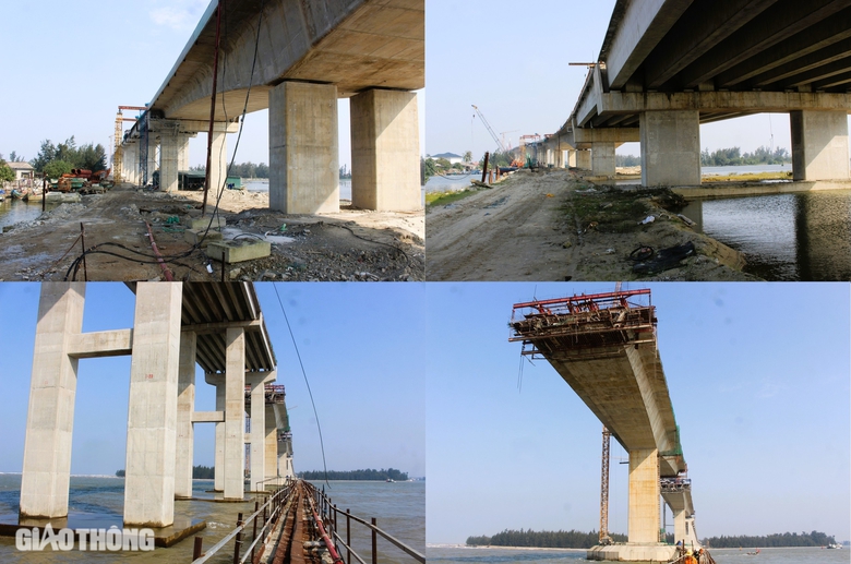 Cận cảnh công trình cầu dài 2,3km qua cửa biển ở Huế sắp hợp long- Ảnh 14. Cận cảnh công trình cầu dài 2,3km qua cửa biển ở Huế sắp hợp long- Ảnh 14.