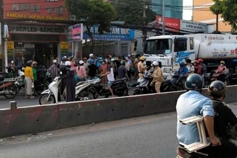 Hiện trường vụ tai nạn - Ảnh: Anh Vũ.