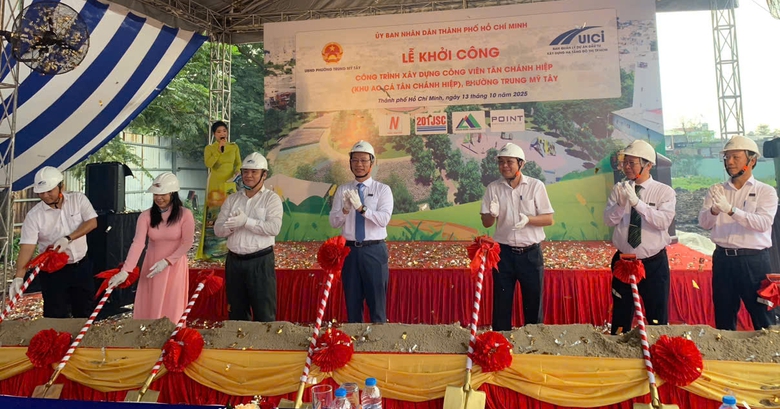 TP.HCM x&acirc;y dựng c&ocirc;ng vi&ecirc;n T&acirc;n Ch&aacute;nh Hiệp: Biến ao trũng th&agrave;nh kh&ocirc;ng gian xanh- Ảnh 1.