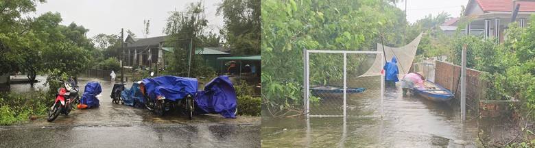 Nhiều tuyến đường x&atilde; ph&iacute;a Nam Quảng Trị ngập qu&aacute; bụng, người d&acirc;n di chuyển bằng thuyền- Ảnh 15.