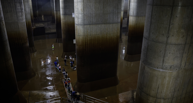 Hệ thống thoát nước ngầm lớn bậc nhất thế giới, giúp Nhật giảm 90% thiệt hại do ngập lụt- Ảnh 2. Hệ thống thoát nước ngầm lớn bậc nhất thế giới, giúp Nhật giảm 90% thiệt hại do ngập lụt- Ảnh 2.