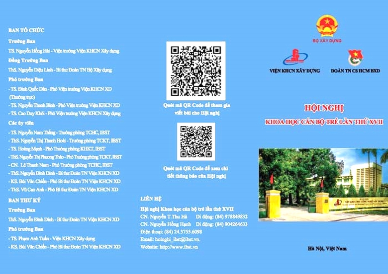 74 báo cáo khoa học sẽ được trình bày tại Hội nghị Khoa học cán bộ trẻ ngành Xây dựng 2025- Ảnh 1. 74 báo cáo khoa học sẽ được trình bày tại Hội nghị Khoa học cán bộ trẻ ngành Xây dựng 2025- Ảnh 1.