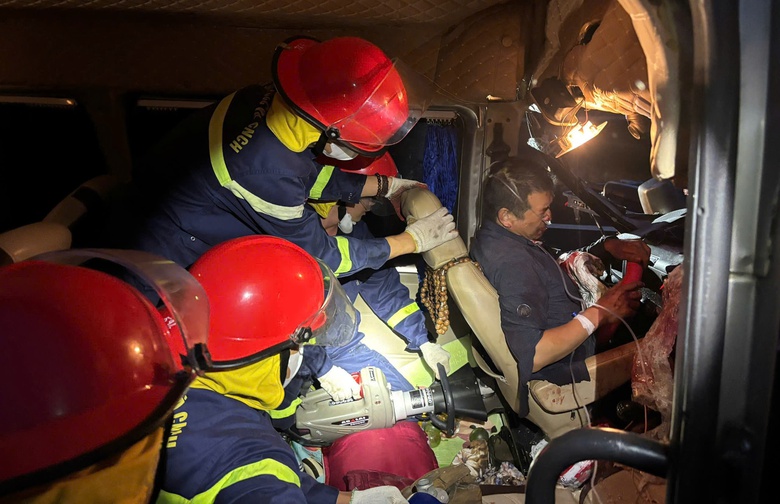 Hiện trường tai nạn xe kh&aacute;ch l&agrave;m 3 người tử vong tr&ecirc;n cao tốc Đ&agrave; Nẵng - Quảng Ng&atilde;i- Ảnh 4.