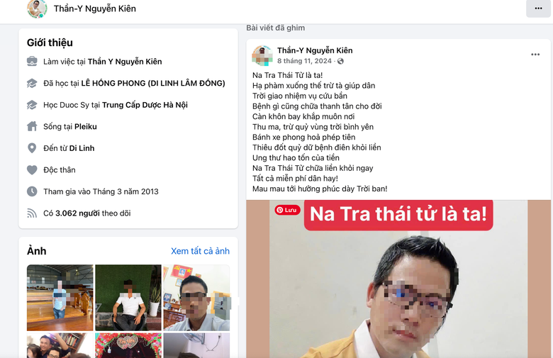 Gia Lai: X&aacute;c minh người tự xưng Na Tra th&aacute;i tử truyền năng lượng chữa bệnh- Ảnh 2.