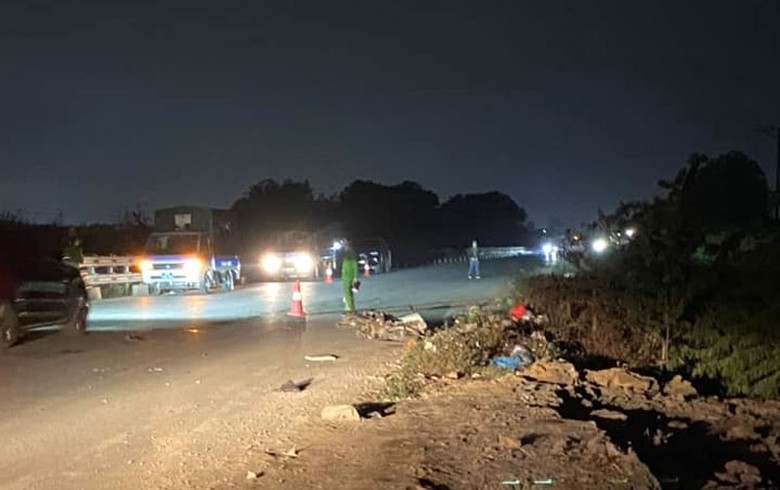 Hiện trường nơi xảy ra vụ tai nạn. Hiện trường nơi xảy ra vụ tai nạn.