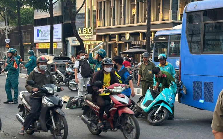 Hiện trường vụ tai nạn khiến một người tử vong.