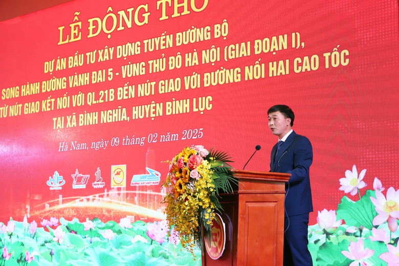 Động thổ dự án đường song hành Vành đai 5 qua Hà Nam trị giá 1.500 tỷ- Ảnh 2. Động thổ dự án đường song hành Vành đai 5 qua Hà Nam trị giá 1.500 tỷ- Ảnh 2.