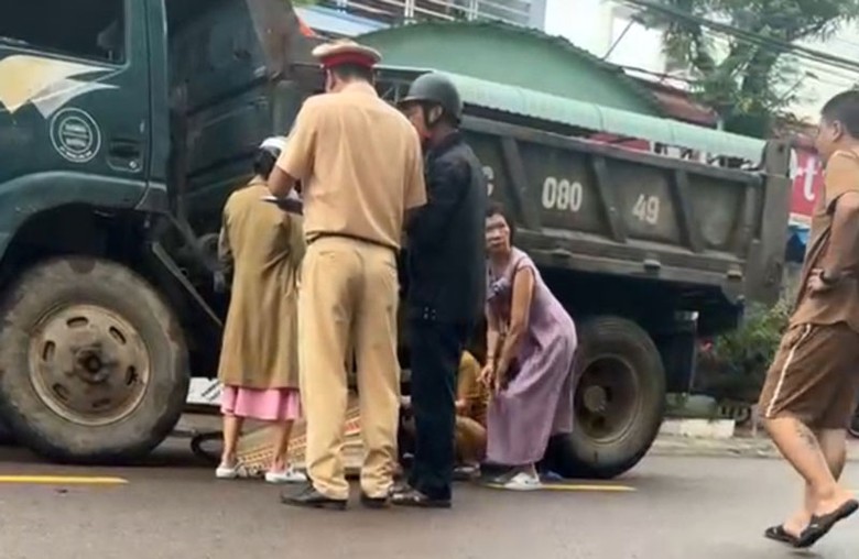 Hiện trường xảy ra vụ tai nạn.