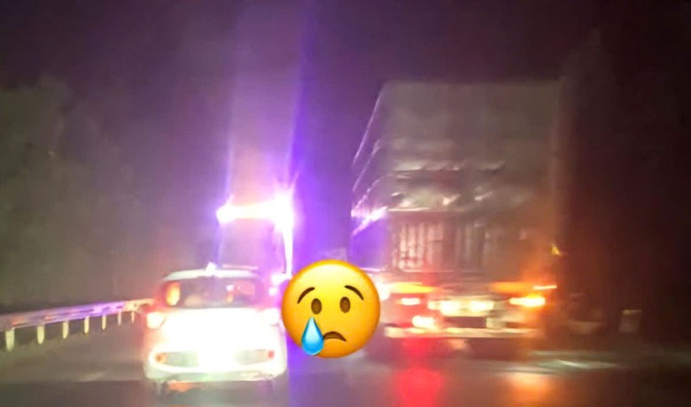 Hiện trường vụ tai nạn khiến người đ&agrave;n &ocirc;ng tử vong thương t&acirc;m.