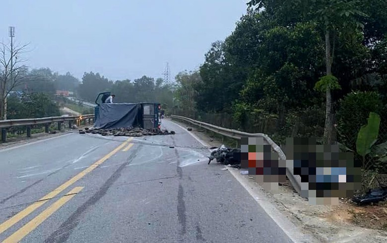 Hiện trường vụ tai nạn.