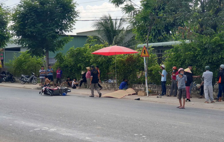 Hiện trường vụ tai nạn.