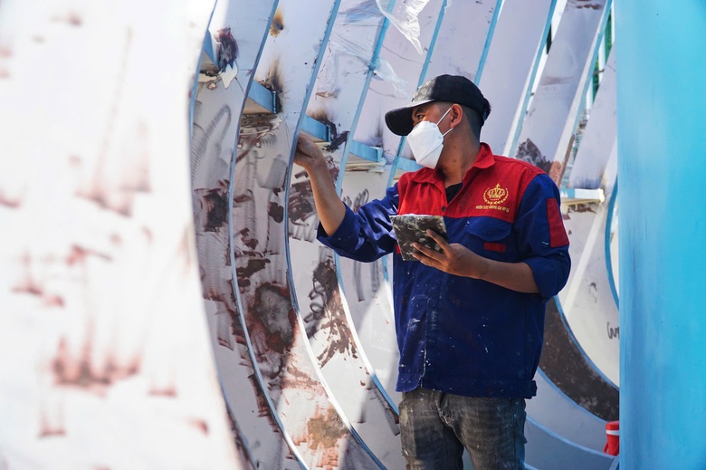 Hối hả thi c&ocirc;ng, ho&agrave;n th&agrave;nh Cung Văn h&oacute;a Thiếu nhi Kh&aacute;nh H&ograve;a dịp 1/6- Ảnh 5.