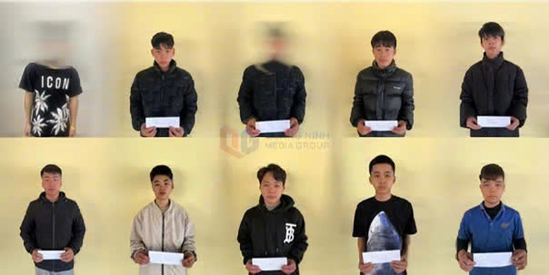 Bắt nhanh nh&oacute;m qu&aacute;i xế mang hung kh&iacute; g&acirc;y n&aacute;o loạn đường phố ở Quảng Ninh- Ảnh 1.