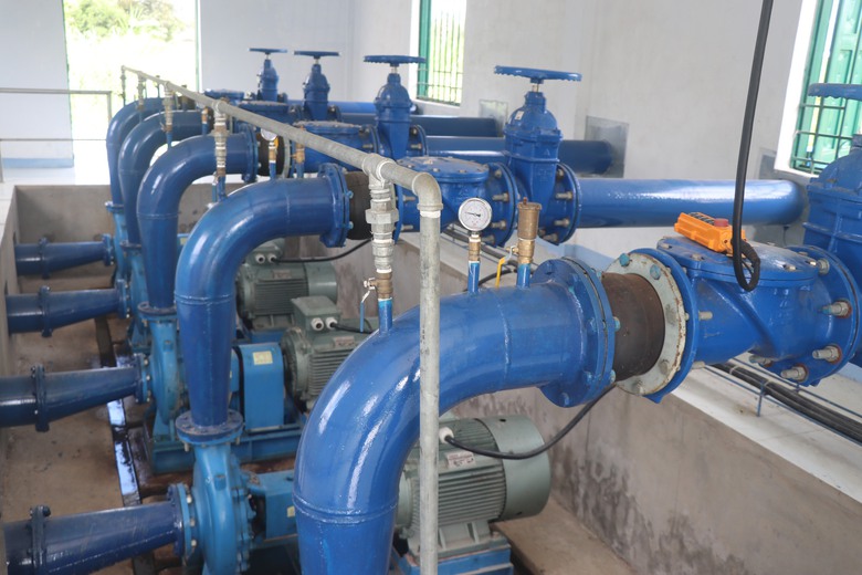 Bình Định: "Hồi sinh" trạm bơm bỏ hoang nhiều năm, nước về tận chân ruộng- Ảnh 3. Bình Định: "Hồi sinh" trạm bơm bỏ hoang nhiều năm, nước về tận chân ruộng- Ảnh 3.