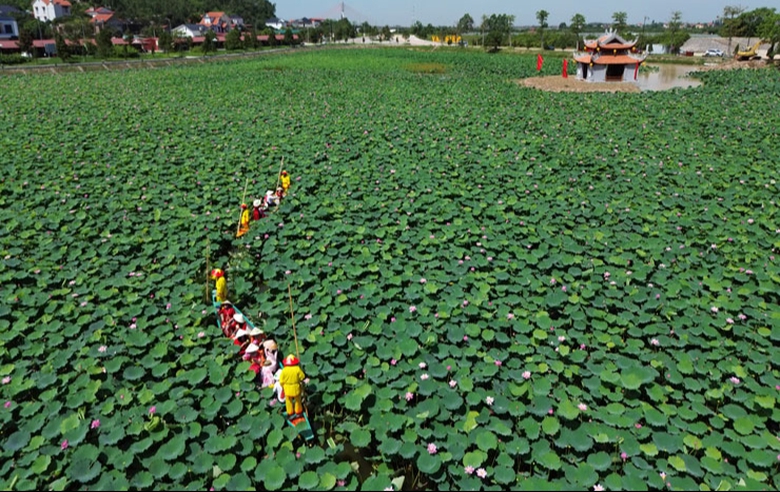 Hải Dương: Trải nghiệm sen Kiếp Bạc với nhiều n&eacute;t văn h&oacute;a đặc sắc- Ảnh 1.
