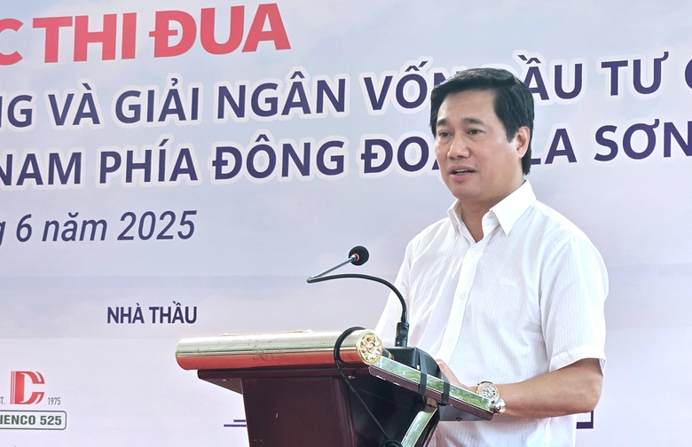 Mở cao điểm 90 ng&agrave;y đ&ecirc;m tăng tốc thi c&ocirc;ng cao tốc La Sơn - H&ograve;a Li&ecirc;n- Ảnh 1.