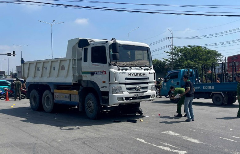 Hiện trường vụ tai nạn.