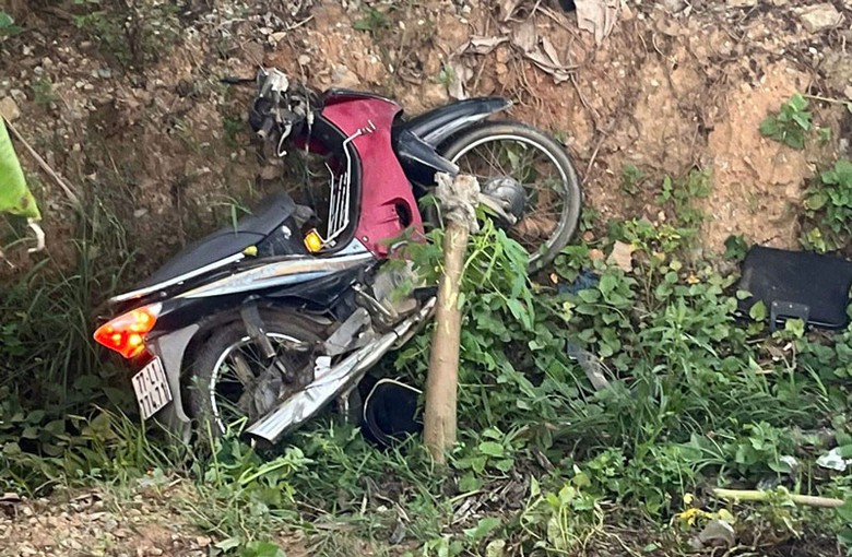 Hiện trường xảy ra vụ tai nạn.