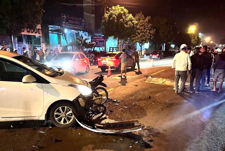 Hiện trường vụ tai nạn.