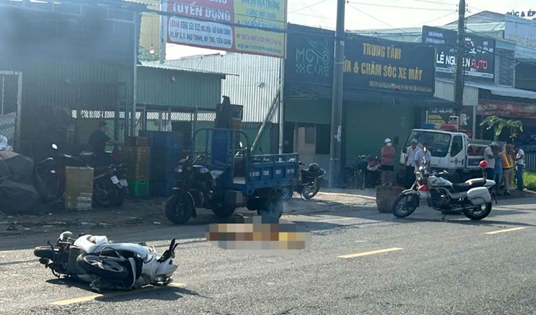 Hiện trường vụ tai nạn - Ảnh: Chu Trinh.