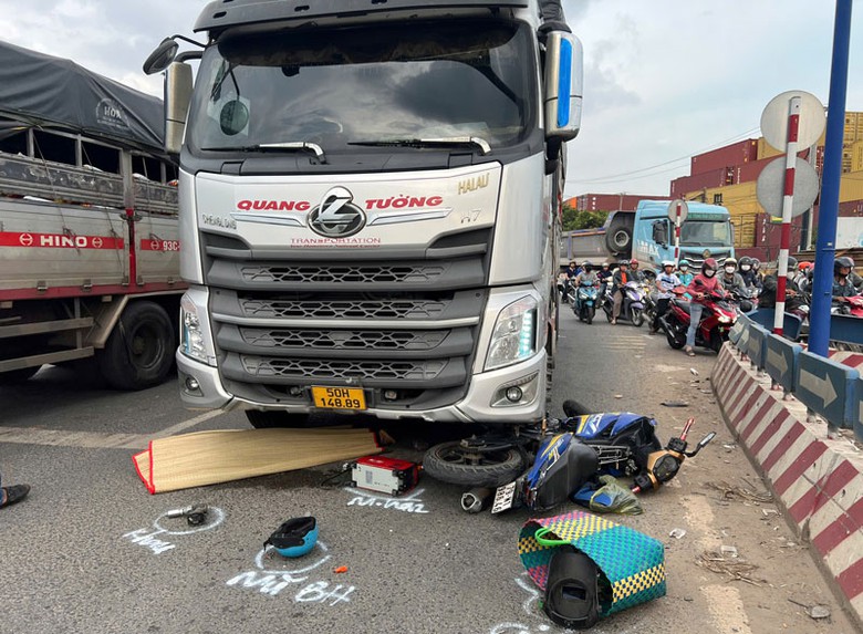 Hiện trường vụ tai nạn.