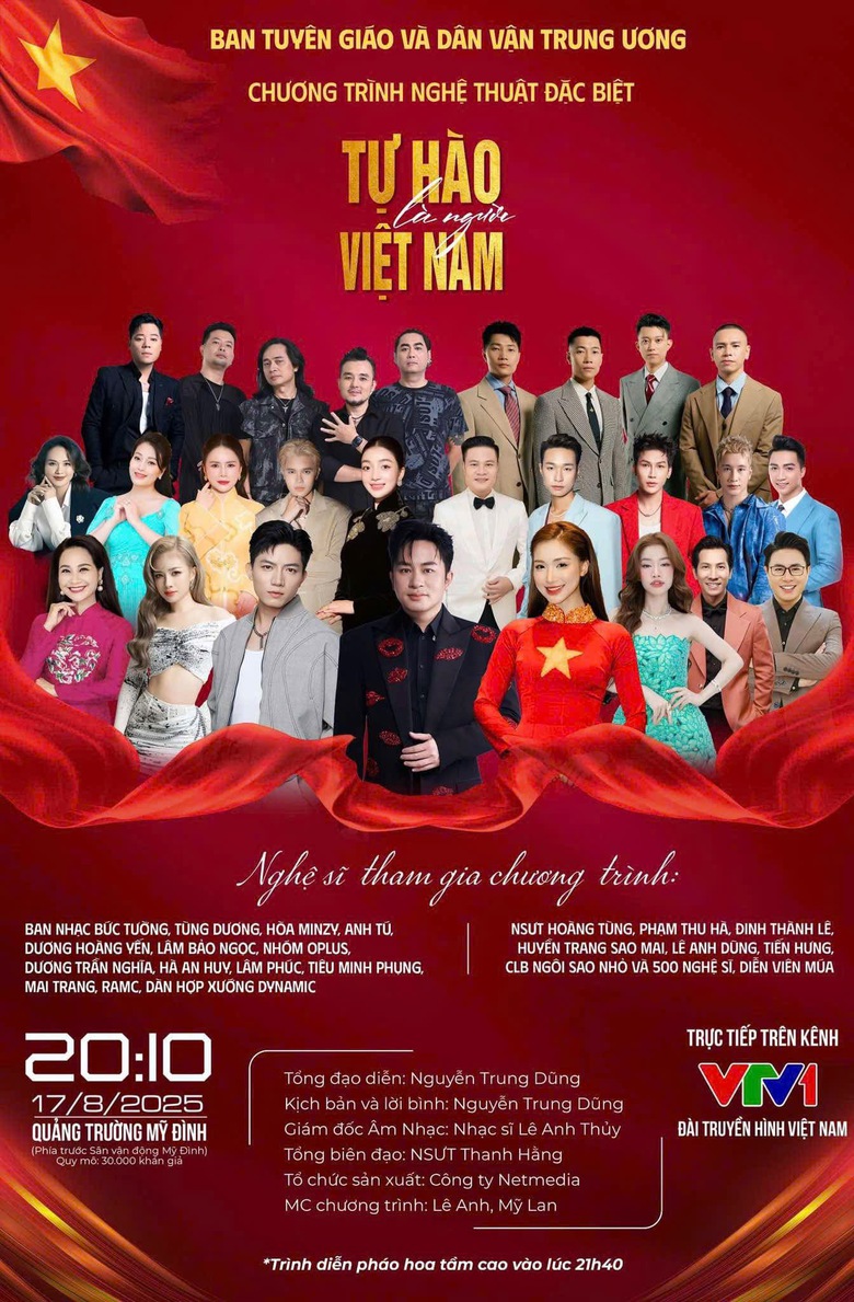 Concert "Việt Nam trong t&ocirc;i" c&oacute; Soobin, H&ograve;a Minzy sẽ ph&aacute;t v&eacute; miễn ph&iacute; tại Nh&agrave; h&aacute;t Lớn- Ảnh 2.