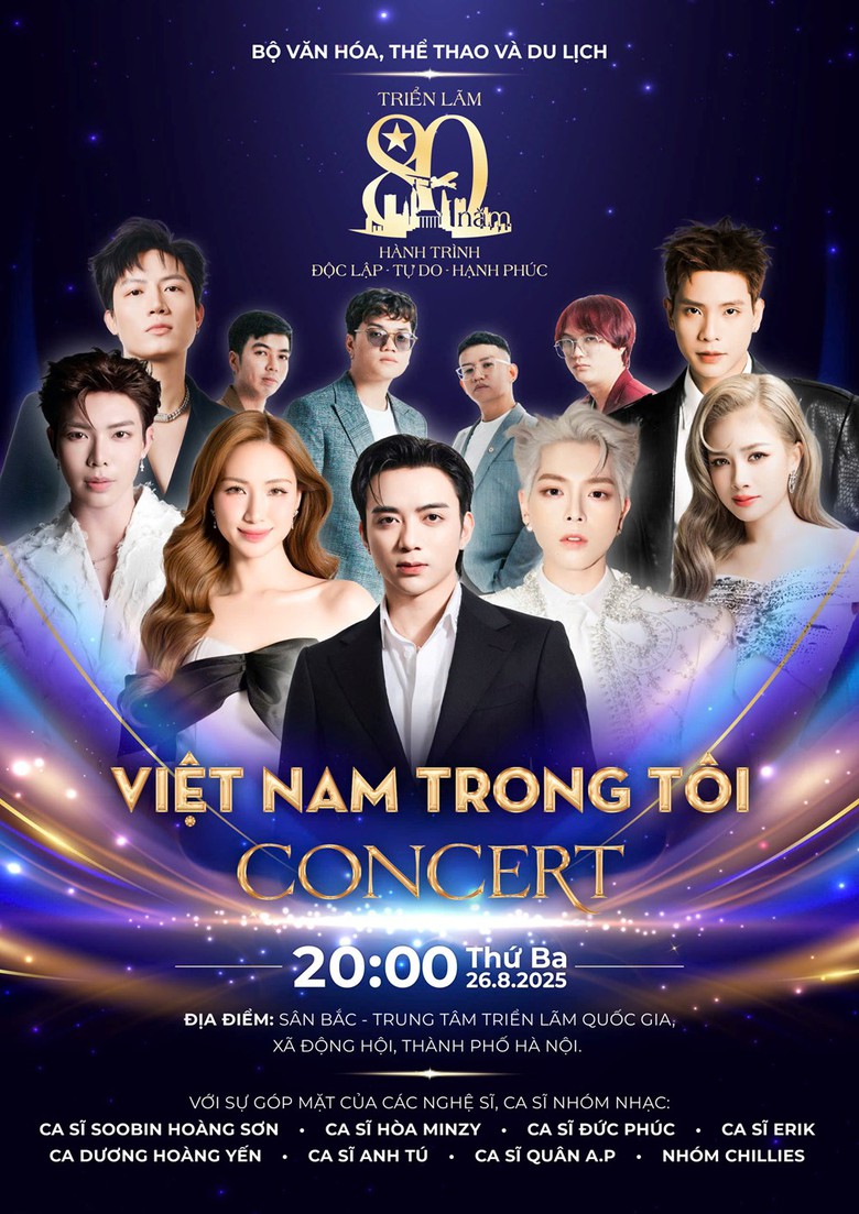 Concert "Việt Nam trong t&ocirc;i" c&oacute; Soobin, H&ograve;a Minzy sẽ ph&aacute;t v&eacute; miễn ph&iacute; tại Nh&agrave; h&aacute;t Lớn- Ảnh 1.
