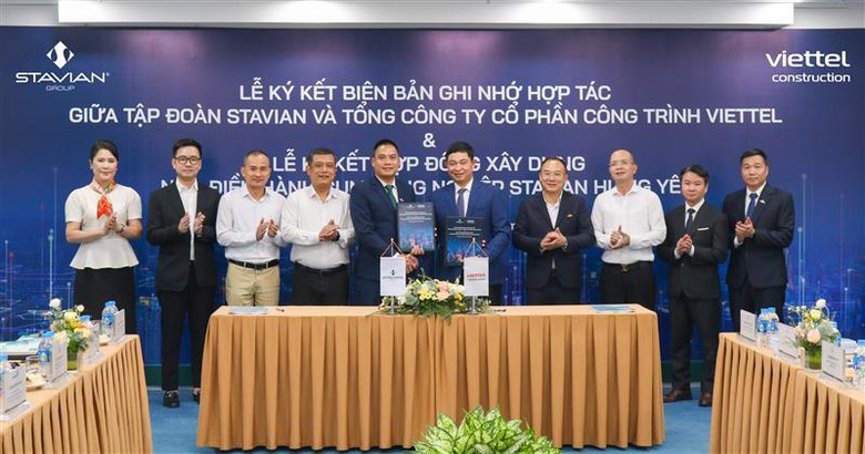 Stavian Group v&agrave; Viettel Construction k&yacute; kết hợp t&aacute;c chiến lược ph&aacute;t triển hạ tầng- Ảnh 1.