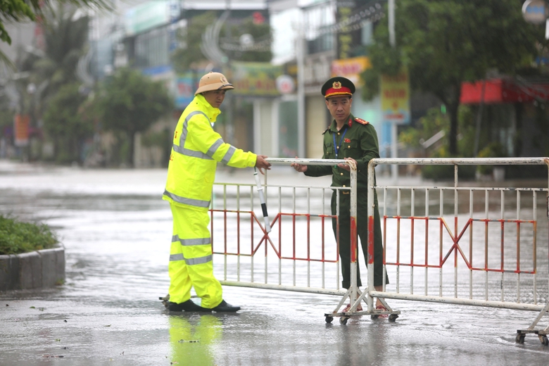 B&atilde;o số 5 quần thảo Nghệ An, đường phố Cửa L&ograve; ngập s&acirc;u, nhiều c&acirc;y xanh g&atilde;y đổ- Ảnh 20.