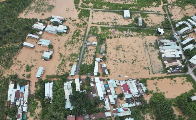 Đồng Nai: Mưa dồn dập, thủy điện Trị An lần đầu xả tràn, cảnh báo ngập lụt vùng hạ du- Ảnh 2. Đồng Nai: Mưa dồn dập, thủy điện Trị An lần đầu xả tràn, cảnh báo ngập lụt vùng hạ du- Ảnh 2.