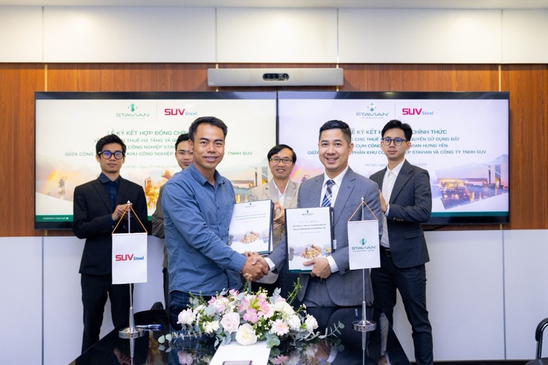 Cụm công nghiệp Stavian Hưng Yên ký hợp đồng thuê đất và bàn giao mặt bằng cho nhà đầu tư- Ảnh 2.