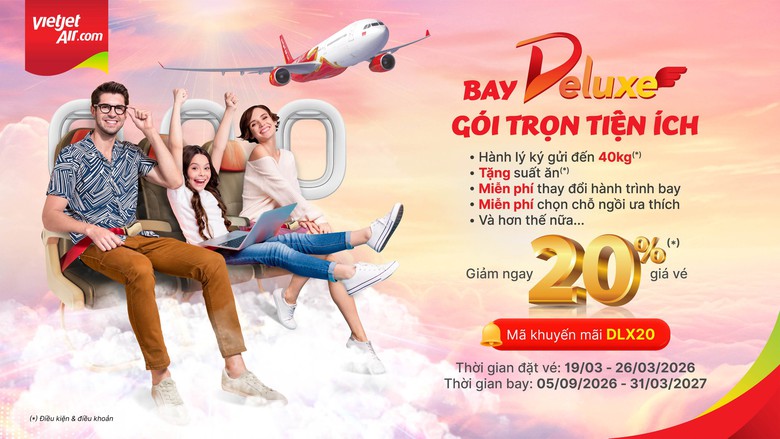Cơ hội bay tiết kiệm: V&eacute; 0 đồng v&agrave; loạt ưu đ&atilde;i hấp dẫn từ Vietjet- Ảnh 1.