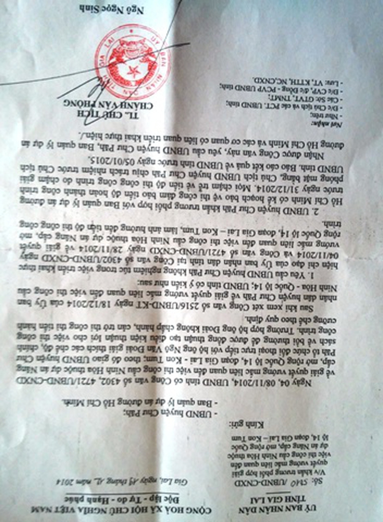 C&ocirc;ng văn ph&ecirc; b&igrave;nh mới nhất của UBND tỉnh Gia Lai