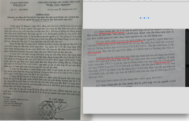 Ảnh 1- Chỉ đạo của chủ tịch tỉnh Gia Lai