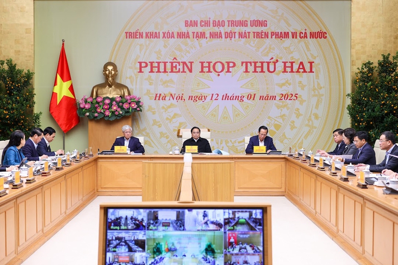 Phi&ecirc;n họp thứ hai của Ban Chỉ đạo Trung ương triển khai x&oacute;a nh&agrave; tạm, nh&agrave; dột n&aacute;t