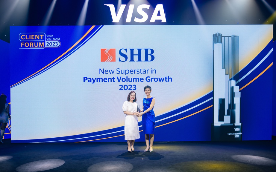 VISA vinh danh SHB là “Ngôi sao tăng trưởng thẻ năm 2023” - Ảnh 1.