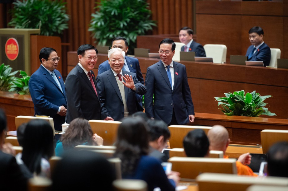 Tổng Bí thư Nguyễn Phú Trọng dự khai mạc kỳ họp bất thường lần thứ 5, Quốc hội khóa XV- Ảnh 3.