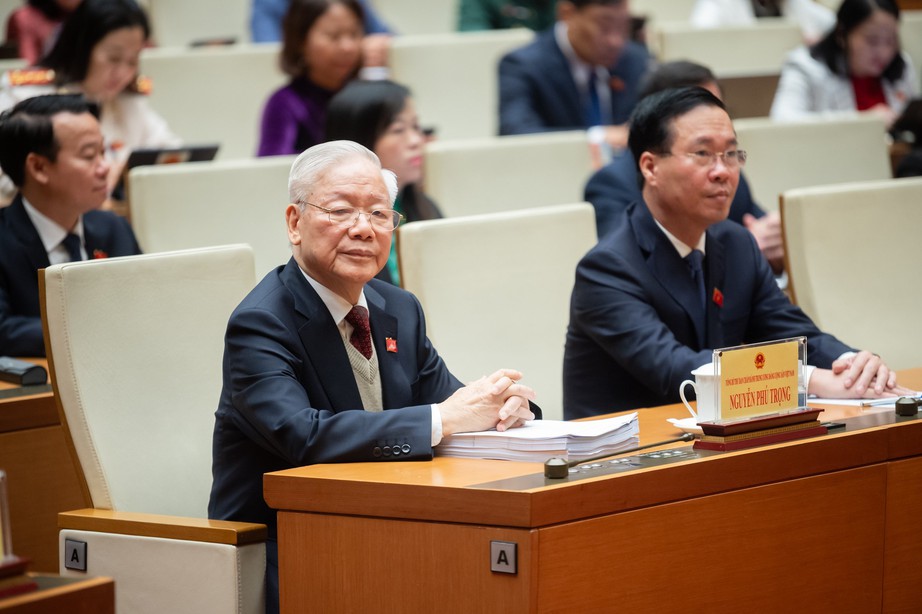 Tổng Bí thư Nguyễn Phú Trọng dự khai mạc kỳ họp bất thường lần thứ 5, Quốc hội khóa XV- Ảnh 2.