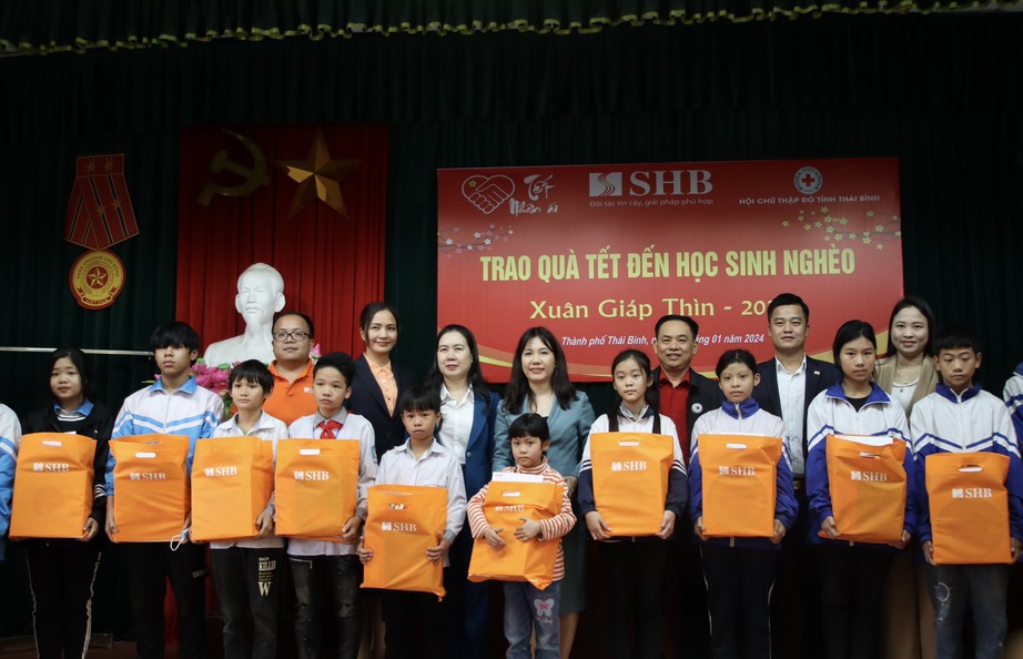 SHB mang Tết ấm đến với trẻ em nghèo tỉnh Thái Bình- Ảnh 1.