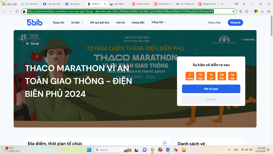 Mua BIB giải THACO Marathon vì ATGT - Điện Biên Phủ 2024 ở đâu?- Ảnh 2.