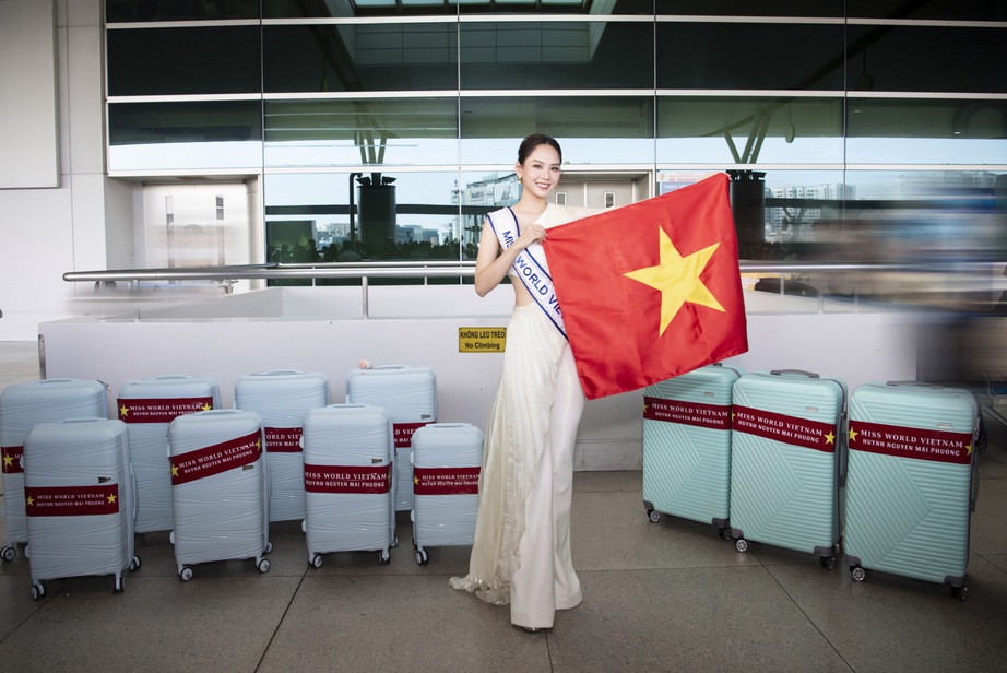 Hoa hậu Mai Phương chính thức bay sang Ấn Độ chinh chiến tại đấu trường Miss World thứ 71- Ảnh 2.