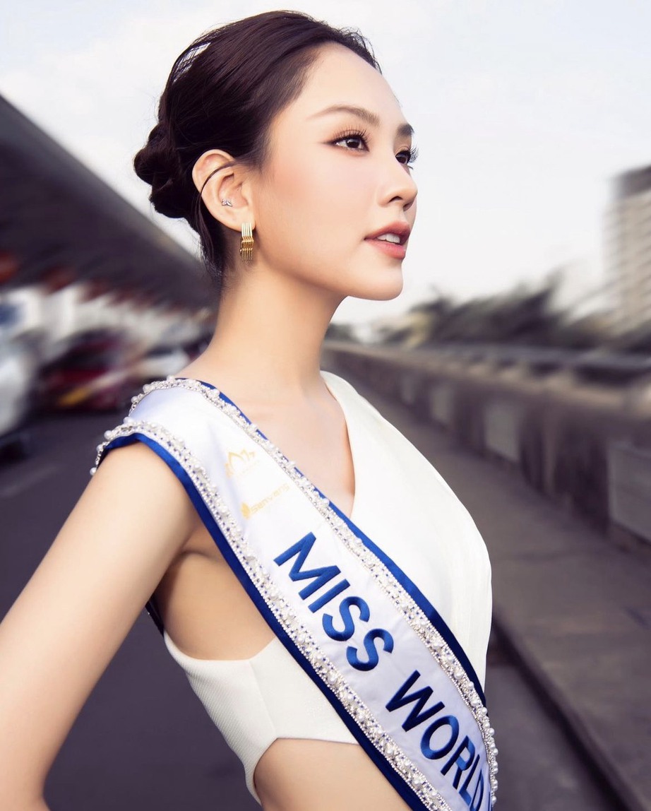 Mai Phương thăng hạng, đứng Top 9 thí sinh nổi bật nhất Miss World 2024- Ảnh 3.