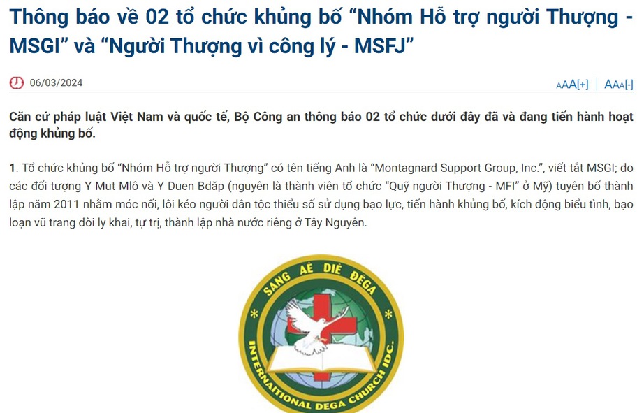 Bộ Công an thông tin về hai tổ chức hoạt động khủng bố- Ảnh 1.