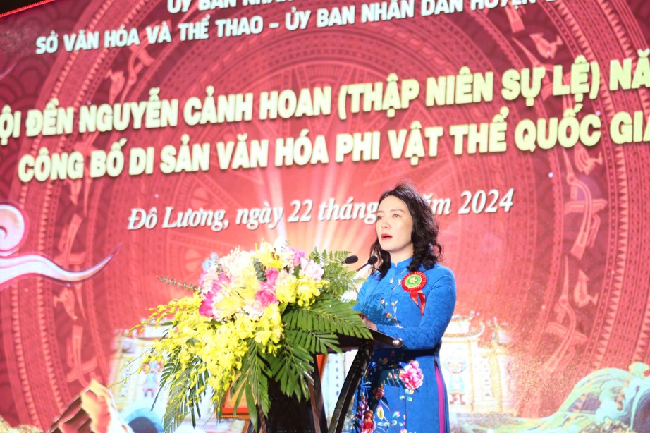 Lễ hội đền Nguyễn Cảnh Hoan được công nhận Di sản văn hóa phi vật thể quốc gia- Ảnh 2.