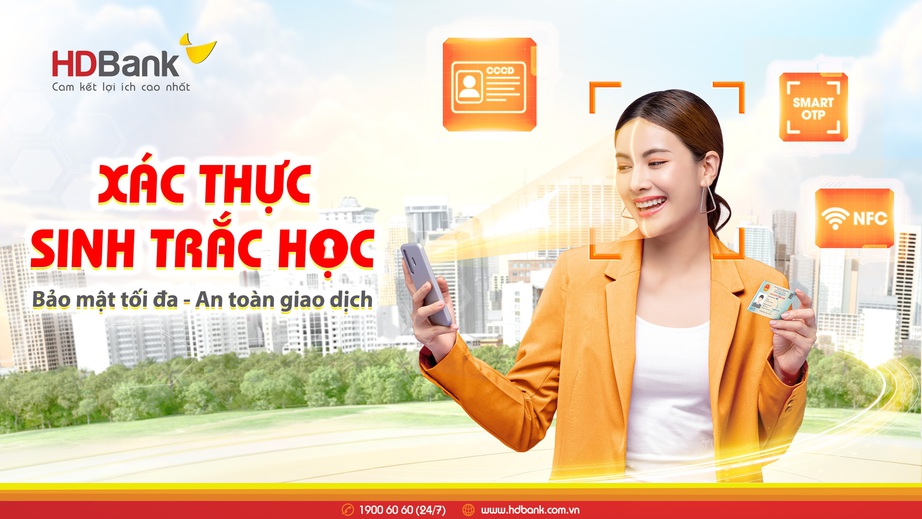 HDBank triển khai xác thực sinh trắc học để tăng cường an toàn giao dịch cho khách hàng- Ảnh 1.