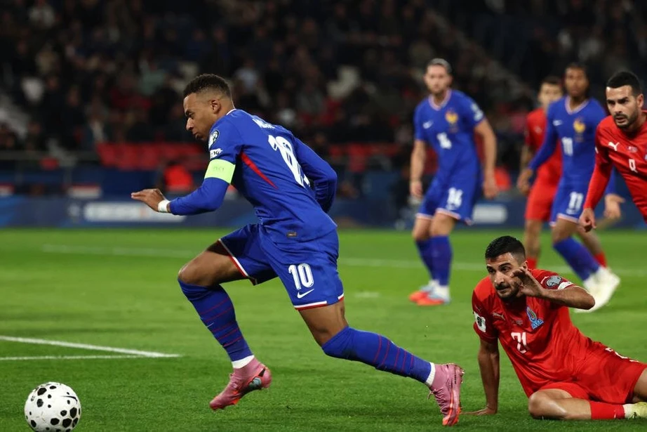 Vòng loại World Cup 2026: Mbappe tỏa sáng, Pháp thắng dễ Azerbaijan- Ảnh 1.