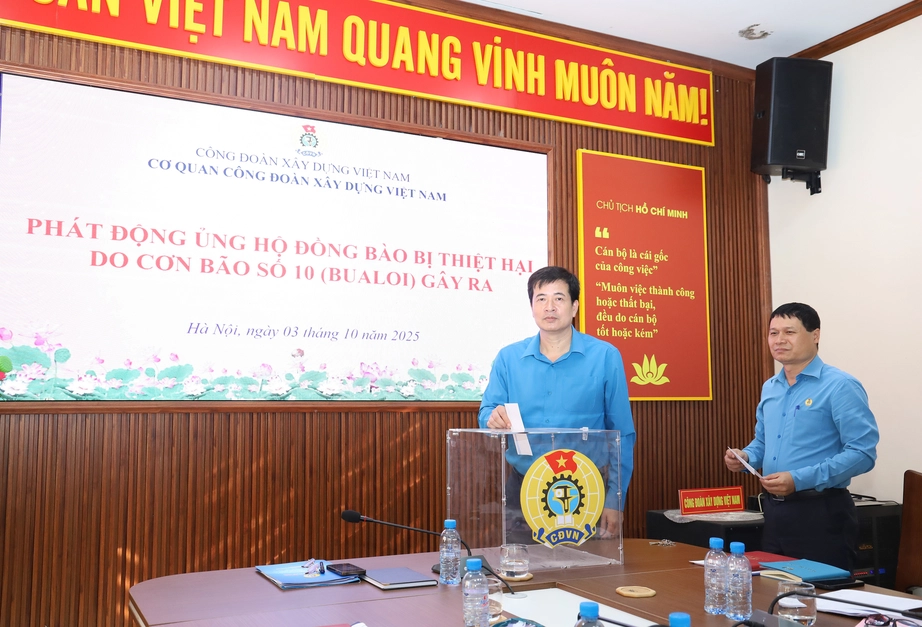 Hơn 1,2 tỷ đồng nghĩa tình từ ngành Xây dựng hướng về vùng bão lũ- Ảnh 1. Hơn 1,2 tỷ đồng nghĩa tình từ ngành Xây dựng hướng về vùng bão lũ- Ảnh 1.