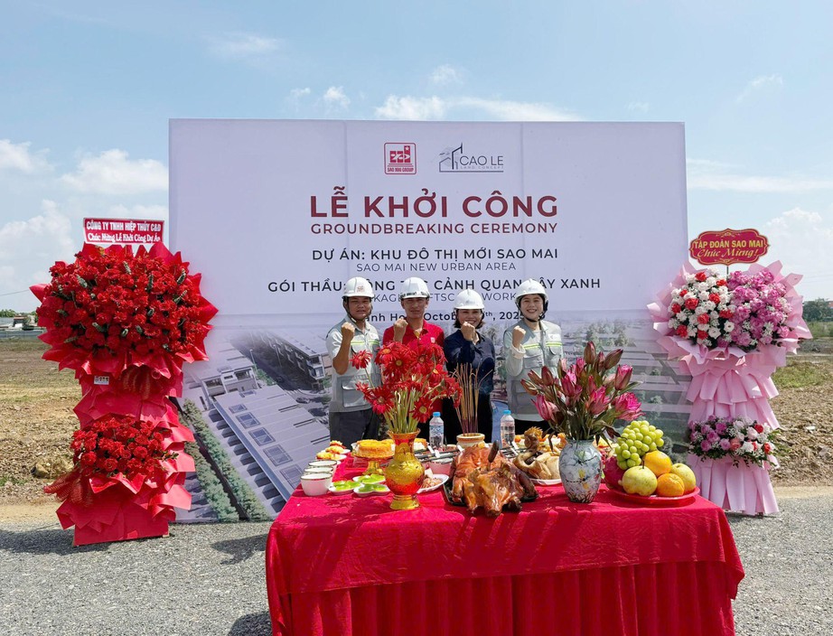 Cao Lê Land Concept khởi công gói thầu cảnh quan cây xanh tại Dự án Khu đô thị mới Sao Mai- Ảnh 1. Cao Lê Land Concept khởi công gói thầu cảnh quan cây xanh tại Dự án Khu đô thị mới Sao Mai- Ảnh 1.