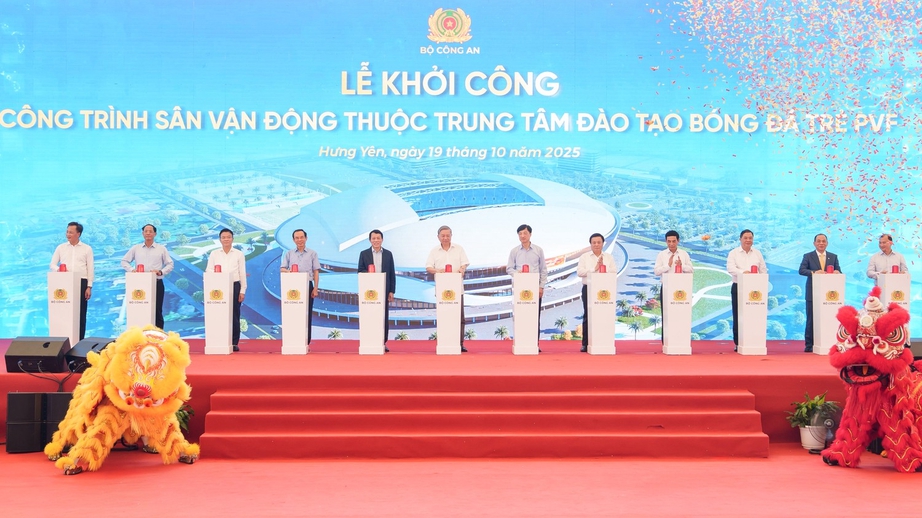 Bộ Công an khởi công xây dựng sân vận động PVF tại tỉnh Hưng Yên- Ảnh 1. Bộ Công an khởi công xây dựng sân vận động PVF tại tỉnh Hưng Yên- Ảnh 1.