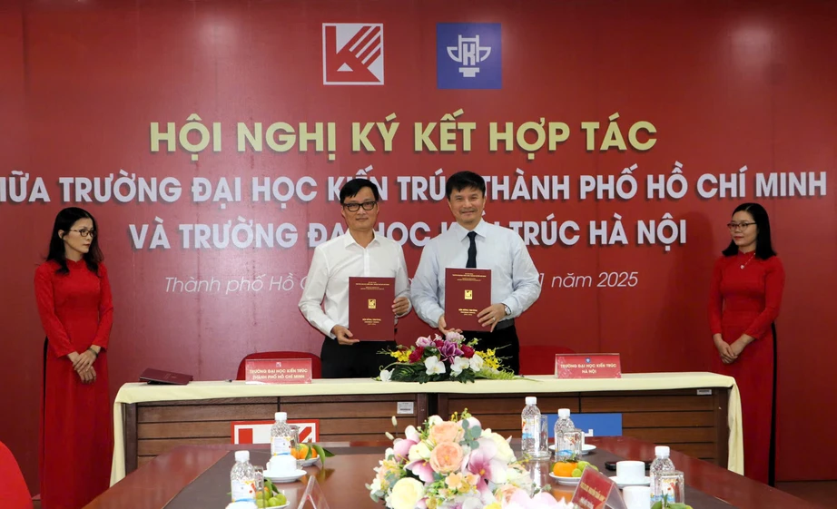 Hai trường Đại học Kiến trúc tăng cường hợp tác phát triển đào tạo và nghiên cứu- Ảnh 1.